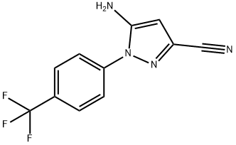 5-AMINO-1-[4-(-TRIFLUOROMETHYL)PHENYL]-1H-PYRAZOLE-3-CARBONITRILE Struktur