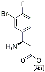 METHYL (3R)-3-AMINO-3-(3-BROMO-4-FLUOROPHENYL)PROPANOATE Struktur