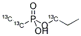 PROPYL HYDROGEN ETHYLPHOSPHONATE (ETHYL-13C2, PROPYL-1-13C) Struktur