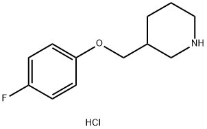 3-(4-FLUORO-PHENOXYMETHYL)-PIPERIDINEHYDROCHLORIDE Struktur