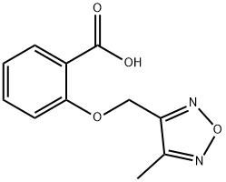 2-[(4-METHYL-1,2,5-OXADIAZOL-3-YL)METHOXY]BENZOIC ACID Struktur