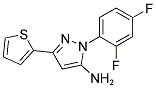 1-(2,4-DIFLUOROPHENYL)-3-THIEN-2-YL-1H-PYRAZOL-5-AMINE Struktur