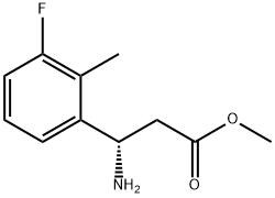 METHYL (3S)-3-AMINO-3-(3-FLUORO-2-METHYLPHENYL)PROPANOATE Struktur