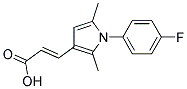 (2E)-3-[1-(4-FLUOROPHENYL)-2,5-DIMETHYL-1H-PYRROL-3-YL]ACRYLIC ACID Struktur