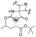 TERT-BUTYL (2S)-2-[2,5-DIOXO-4,4-BIS(TRIFLUOROMETHYL)IMIDAZOLIDIN-1-YL]-4-METHYLPENTANOATE Struktur