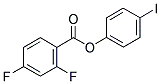 4-IODOPHENYL 2,4-DIFLUOROBENZOATE Struktur