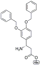 METHYL (3S)-3-AMINO-3-[3,4-BIS(PHENYLMETHOXY)PHENYL]PROPANOATE Struktur