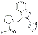 1-(2-THIOPHEN-2-YL-IMIDAZO[1,2-A]PYRIDIN-3-YLMETHYL)-PYRROLIDINE-2-CARBOXYLIC ACID Struktur