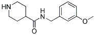 N-(3-METHOXYBENZYL)PIPERIDINE-4-CARBOXAMIDE Struktur