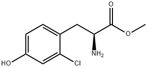 METHYL (2S)-2-AMINO-3-(2-CHLORO-4-HYDROXYPHENYL)PROPANOATE Struktur