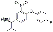 (1R)-1-[4-(4-FLUOROPHENOXY)-3-NITROPHENYL]-2-METHYLPROPYLAMINE Struktur