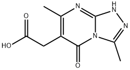 (3,7-DIMETHYL-5-OXO-5,8-DIHYDRO-[1,2,4]TRIAZOLO-[4,3-A]PYRIMIDIN-6-YL)-ACETIC ACID Struktur