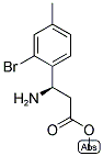 METHYL (3R)-3-AMINO-3-(2-BROMO-4-METHYLPHENYL)PROPANOATE Struktur