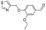 3-ETHOXY-4-(1,3-THIAZOL-4-YLMETHOXY)BENZALDEHYDE Struktur