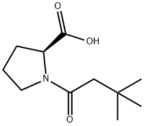 1-(3,3-DIMETHYLBUTANOYL)PYRROLIDINE-2-CARBOXYLIC ACID Struktur