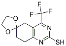 7,8-DIHYDRO-2-MERCAPTO-4-TRIFLUOROMETHYL-6(5H)QUINAZOLINONE ETHYLENE KETAL Struktur