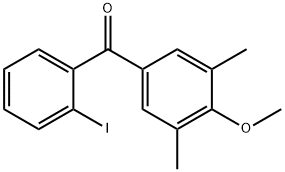 3,5-DIMETHYL-2'-IODO-4-METHOXYBENZOPHENONE Struktur