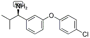 (1R)-1-[3-(4-CHLOROPHENOXY)PHENYL]-2-METHYLPROPYLAMINE Struktur