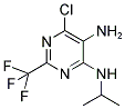 6-CHLORO-N4-ISOPROPYL-2-(TRIFLUOROMETHYL)PYRIMIDINE-4,5-DIAMINE Struktur