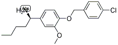 (1R)-1-(4-[(4-CHLOROPHENYL)METHOXY]-3-METHOXYPHENYL)PENTYLAMINE Struktur