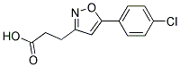 5-(4-CHLOROPHENYL)ISOXAZOLE-3-PROPIONIC ACID Struktur