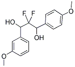 ANTY-2,2-DIFLUORO-1,3-BIS(4-METHOXYPHENYL)PROPANE-1,3-DIOL Struktur