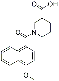 1-(4-METHOXY-1-NAPHTHOYL)PIPERIDINE-3-CARBOXYLIC ACID Struktur