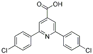 2,6-BIS(4-CHLOROPHENYL)PYRIDINE-4-CARBOXYLIC ACID Struktur