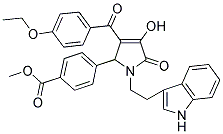 METHYL 4-(1-(2-(1H-INDOL-3-YL)ETHYL)-3-(4-ETHOXYBENZOYL)-4-HYDROXY-5-OXO-2,5-DIHYDRO-1H-PYRROL-2-YL)BENZOATE Struktur