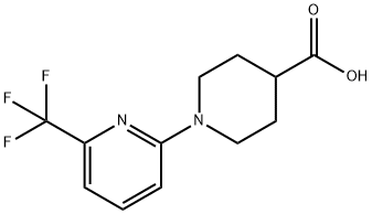 1-[6-(TRIFLUOROMETHYL)PYRIDIN-2-YL]PIPERIDINE-4-CARBOXYLIC ACID Struktur