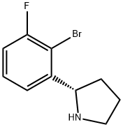 (2S)-2-(2-BROMO-3-FLUOROPHENYL)PYRROLIDINE Struktur