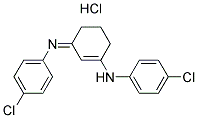 (3-((4-CHLOROPHENYL)IMINO)CYCLOHEX-1-ENYL)(4-CHLOROPHENYL)AMINE, HYDROCHLORIDE Struktur