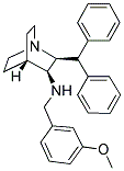 CIS-3-(3-METHOXYBENZYLAMINO)-2-BENZHYDRYL-QUINUCLIDINE Struktur