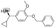 (1R)CYCLOPROPYL[3-METHOXY-4-(PHENYLMETHOXY)PHENYL]METHYLAMINE Struktur