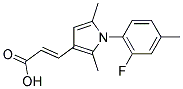 (2E)-3-[1-(2-FLUORO-4-METHYLPHENYL)-2,5-DIMETHYL-1H-PYRROL-3-YL]ACRYLIC ACID Struktur