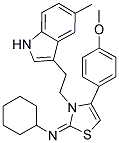 N-[4-(4-METHOXYPHENYL)-3-[2-(5-METHYL-1H-INDOL-3-YL)ETHYL]-1,3-THIAZOL-2(3H)-YLIDENE]CYCLOHEXANAMINE Struktur