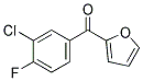 2-(3-CHLORO-4-FLUOROBENZOYL)FURAN Struktur