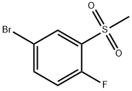 4-BROMO-1-FLUORO-2-(METHYLSULPHONYL)BENZENE Struktur