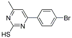 4-(4-BROMOPHENYL)-6-METHYLPYRIMIDINE-2-THIOL Struktur