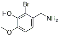 2-BROMO-3-HYDROXY-4-METHOXYBENZYLAMINE Struktur