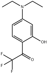 1-[4-(DIETHYLAMINO)-2-HYDROXYPHENYL]-2,2,2-TRIFLUORO-1-ETHANONE Struktur