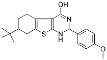 7-(TERT-BUTYL)-2-(4-METHOXYPHENYL)-1,2,5,6,7,8-HEXAHYDRO[1]BENZOTHIENO[2,3-D]PYRIMIDIN-4-OL Struktur