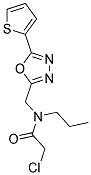 2-CHLORO-N-PROPYL-N-[(5-THIEN-2-YL-1,3,4-OXADIAZOL-2-YL)METHYL]ACETAMIDE Struktur