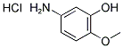 5-AMINO-2-METHOXYPHENOL HYDROCHLORIDE Struktur