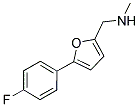 1-(5-(4-FLUOROPHENYL)-2-FURYL)-N-METHYLMETHANAMINE Struktur