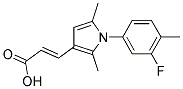 (2E)-3-[1-(3-FLUORO-4-METHYLPHENYL)-2,5-DIMETHYL-1H-PYRROL-3-YL]ACRYLIC ACID Struktur