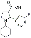 1-CYCLOHEXYL-2-(3-FLUOROPHENYL)PYRROLIDINE-3-CARBOXYLIC ACID Struktur