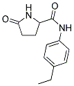 5-OXO-PYRROLIDINE-2-CARBOXYLIC ACID (4-ETHYL-PHENYL)-AMIDE Struktur