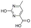 2-HYDROXY-6-METHYLPYRIMIDINE-4-CARBOXYLIC ACID Struktur