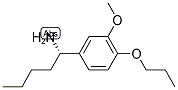 (1S)-1-(3-METHOXY-4-PROPOXYPHENYL)PENTYLAMINE Struktur